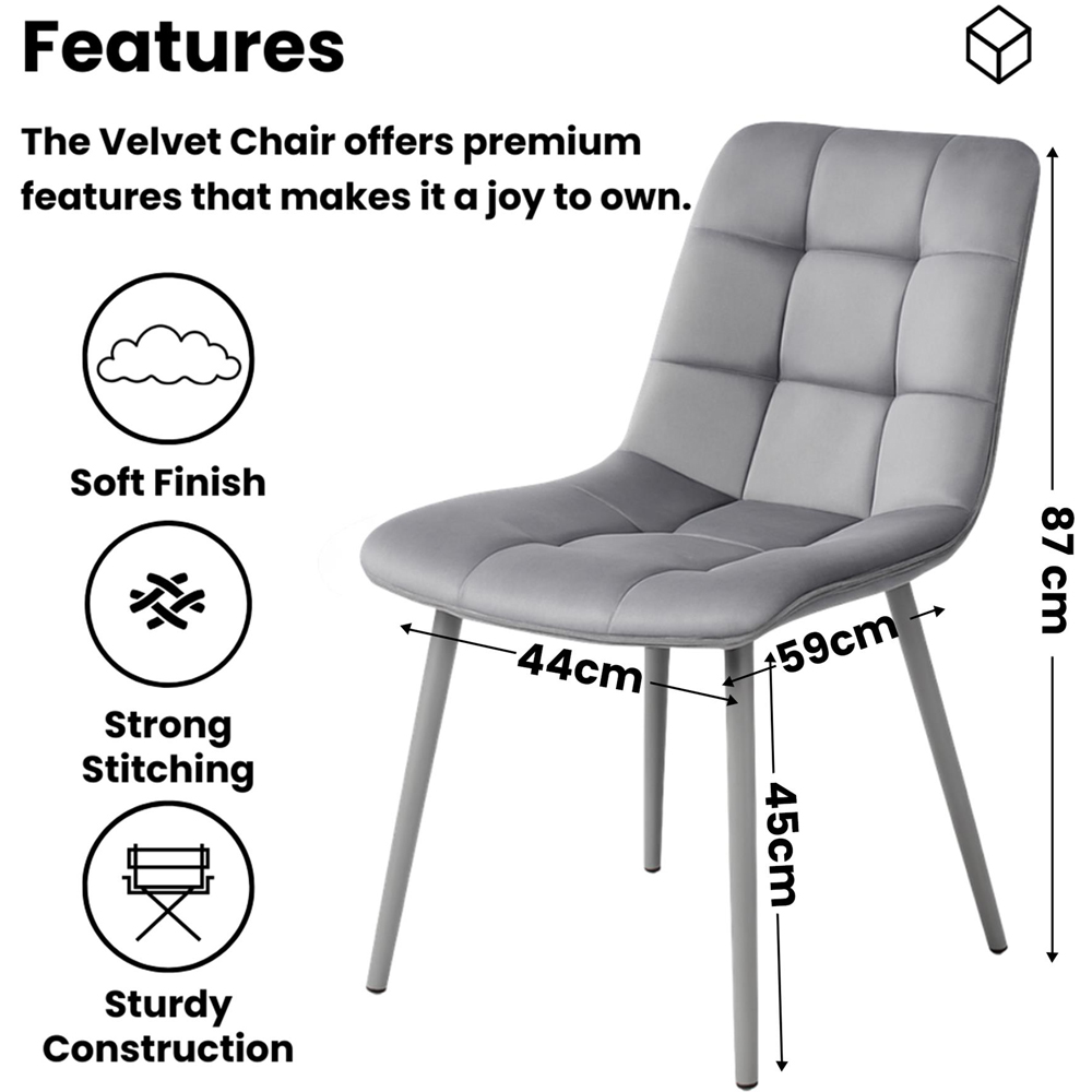 Kosy Koala 6 Seater Stone Dining Set Grey Image 5