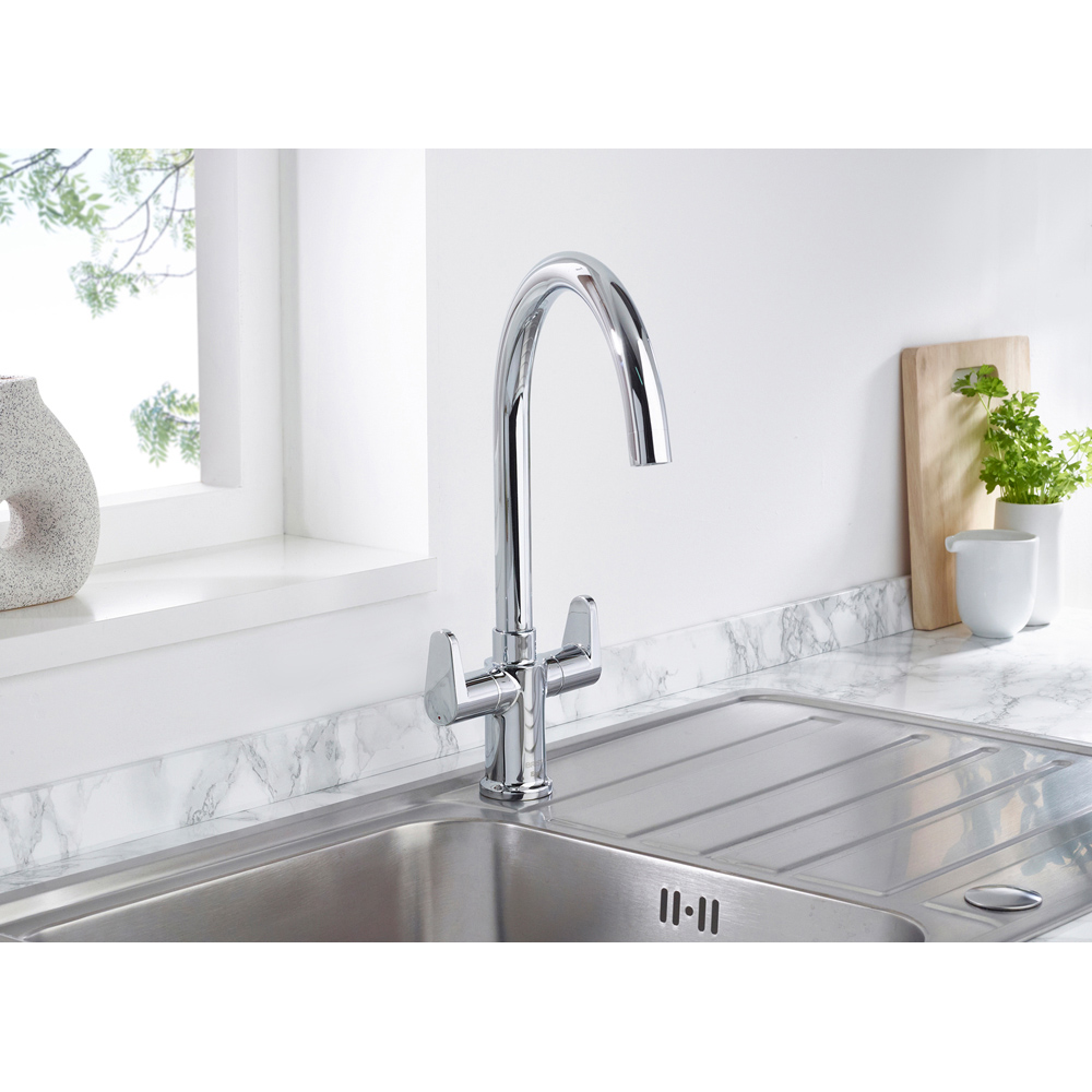 Bristan Quest Chrome Easyfit Kitchen Mono Sink Mixer Tap Image 5