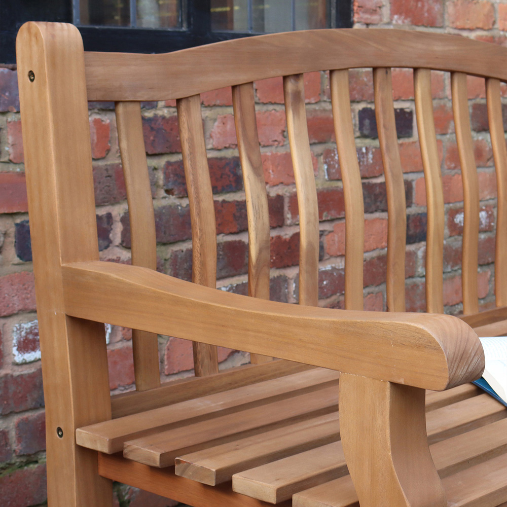 Royalcraft Lytham 3 Seater Acacia Hardwood Bench Image 3