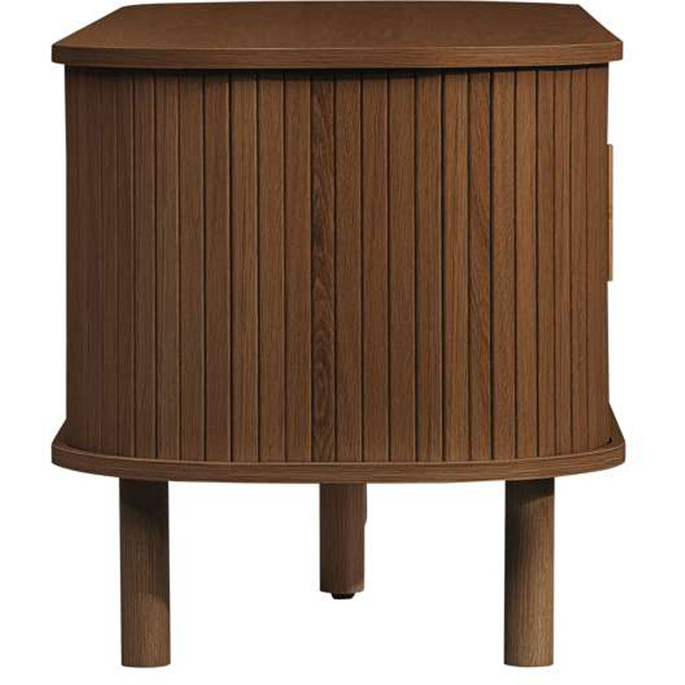 Birlea Axel 2 Door Fluted TV Unit Oak Effect Image 4