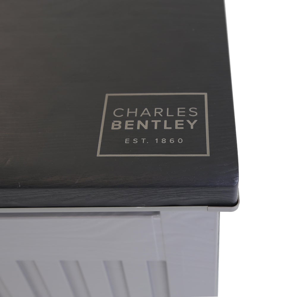 Charles Bentley 390L Grey and Black Large Outdoor Plastic Storage Box Image 6