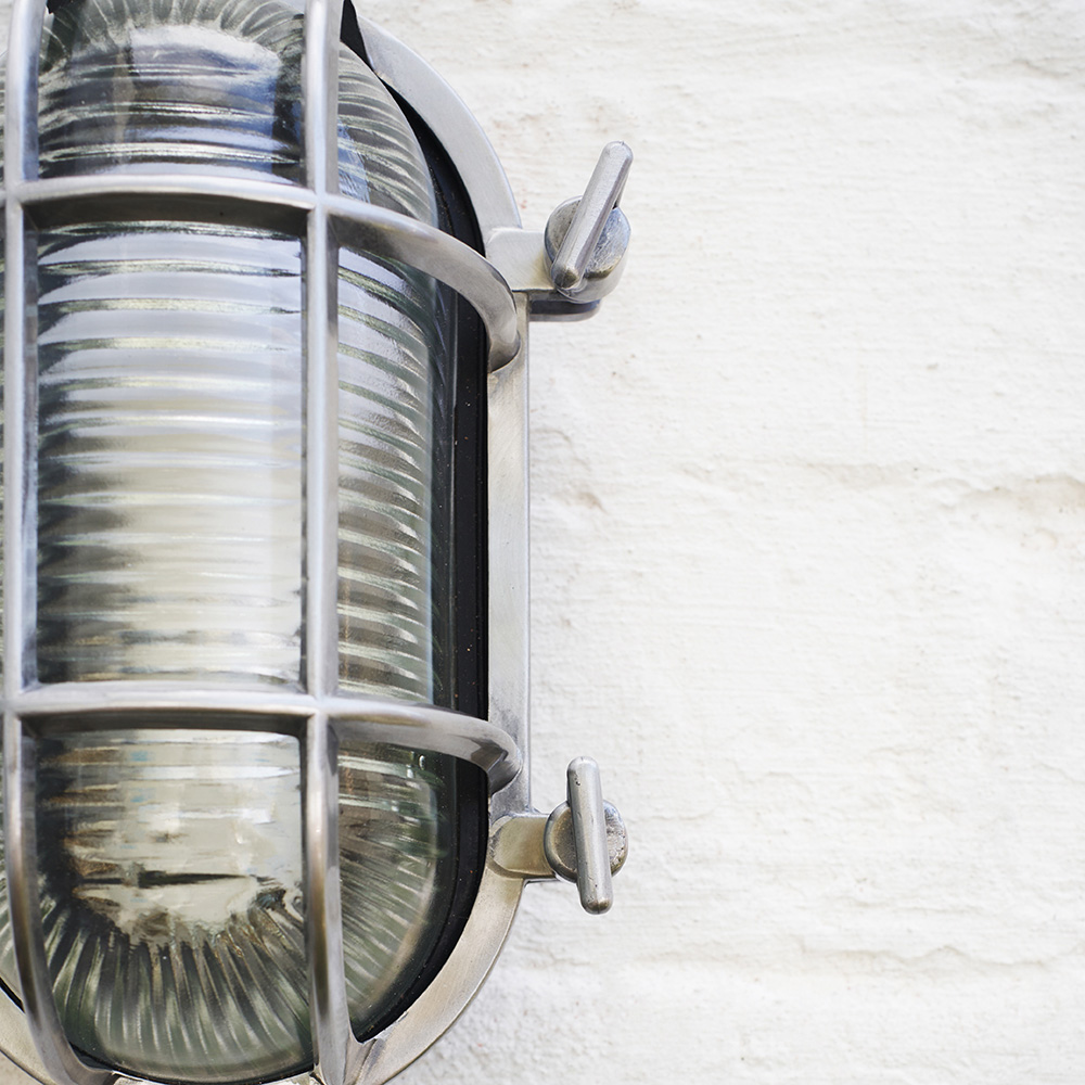 ValueLights Bow Polished Aluminium Outdoor Wall Bulkhead Light Image 5