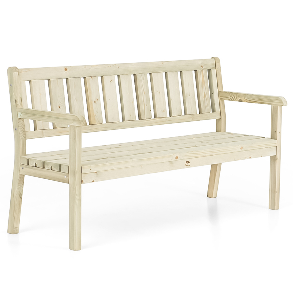 AMATA Ungurs 3 Seater Green Straight Bench Image 3