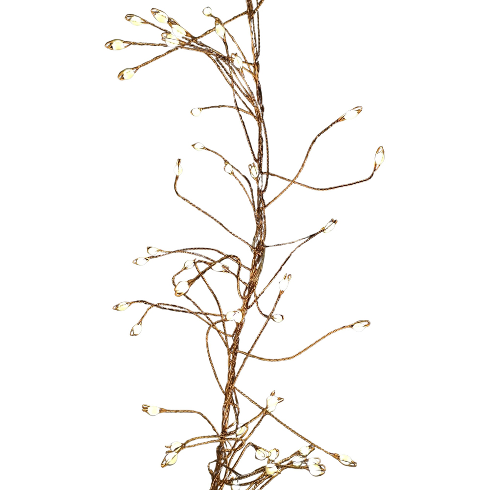 Samuel Alexander 860 Warm White LED Multi-Function Rose Gold Wire Christmas Garland Light 5.5m Image 2