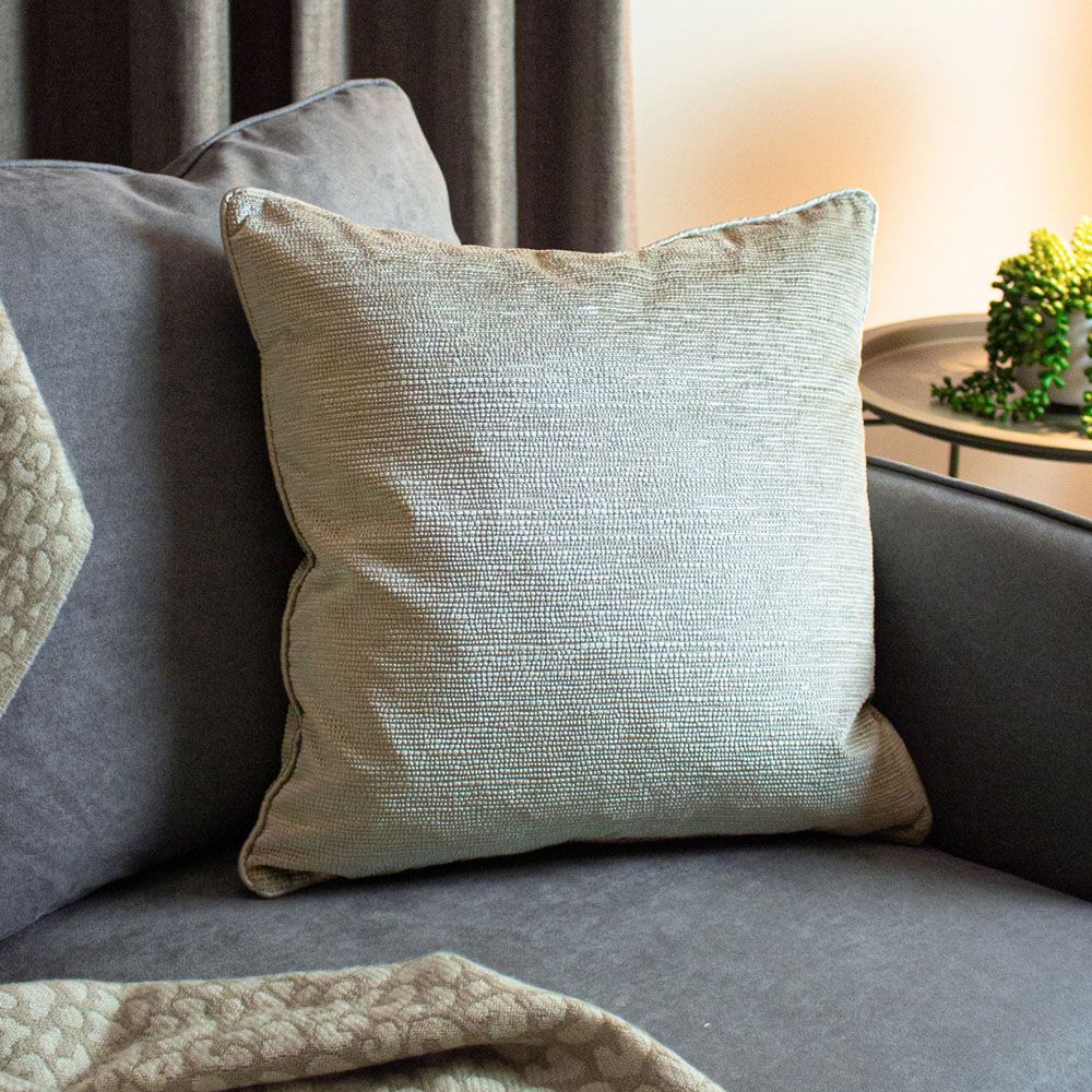 Paoletti Stella Champagne Textured Cushion Image 2