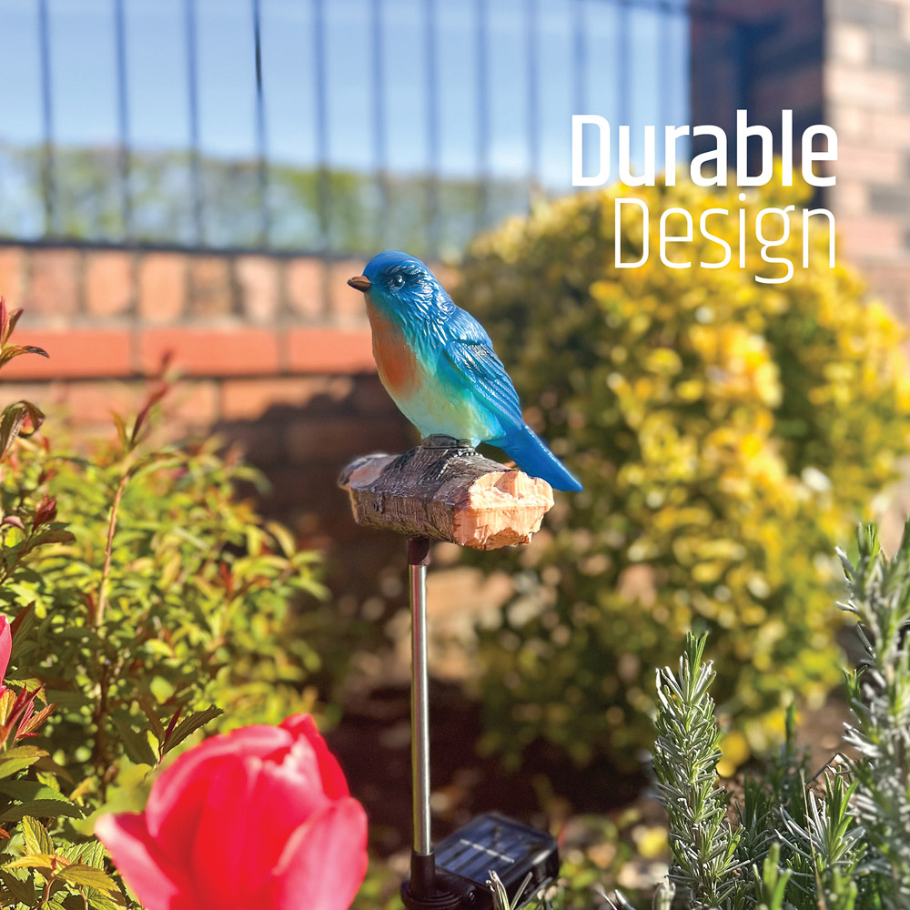 Gardenkraft Solar Tweeting Bluebird Light Image 6
