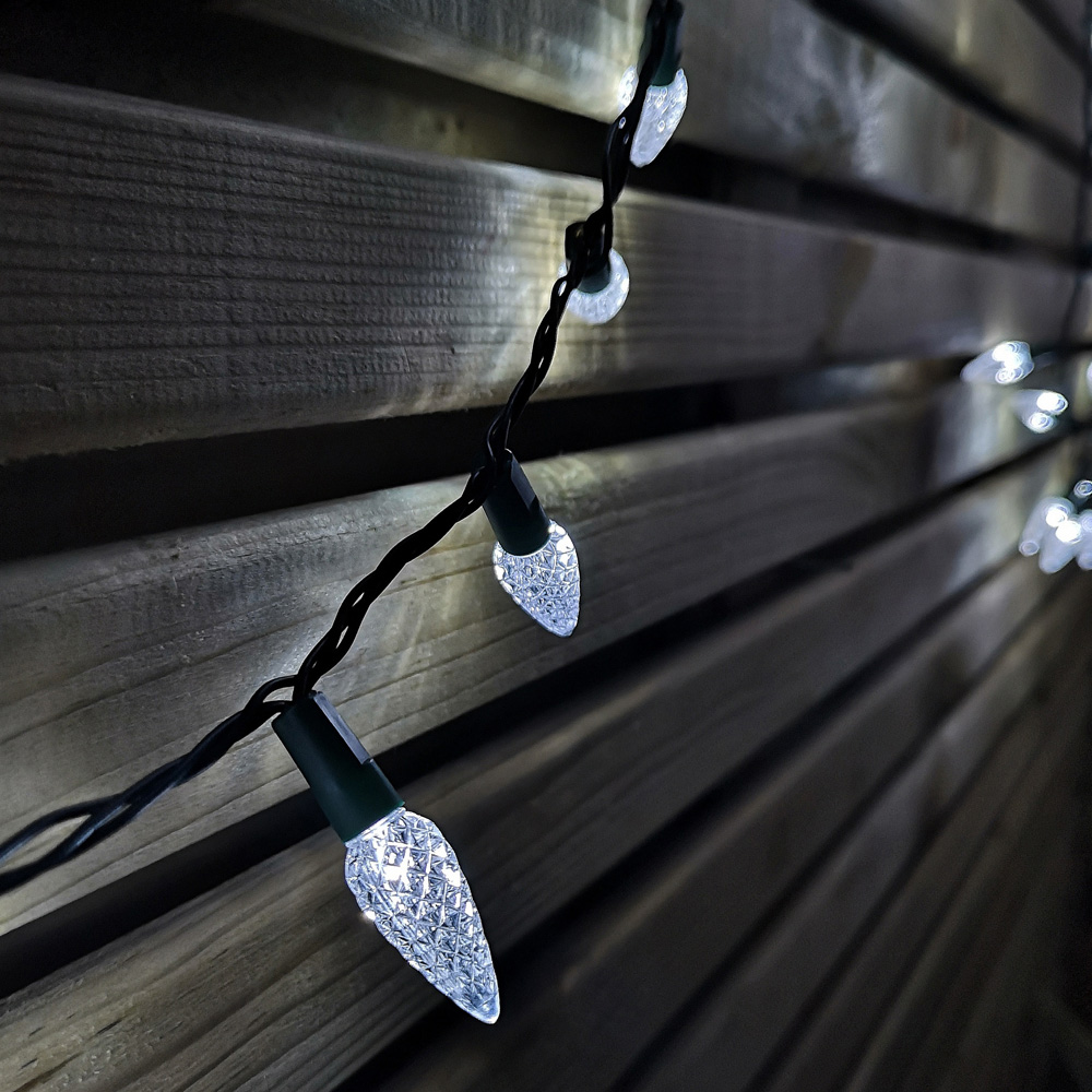 Samuel Alexander 150 White LED Pine Cone Multi-Function Green String Light 8m Image 3