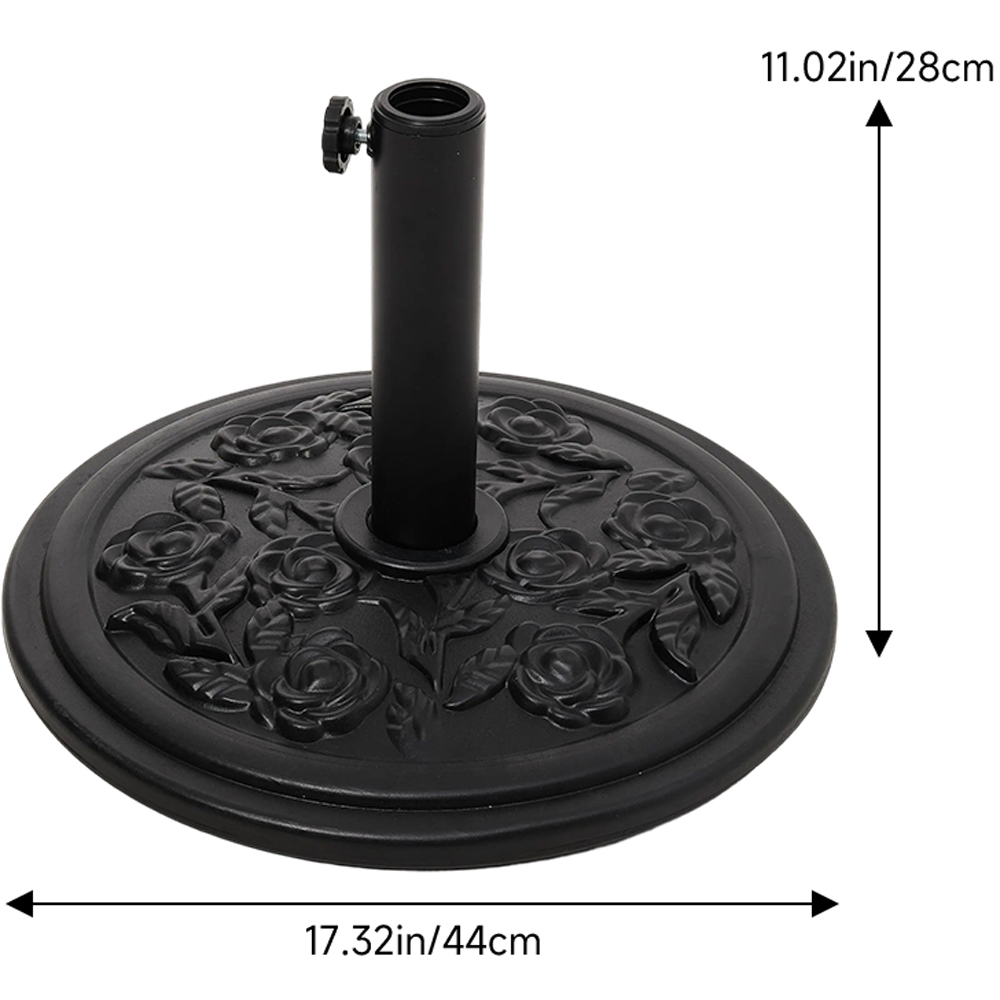 Living and Home Rose Pattern Heavy Duty Round Umbrella Base 25kg Image 6