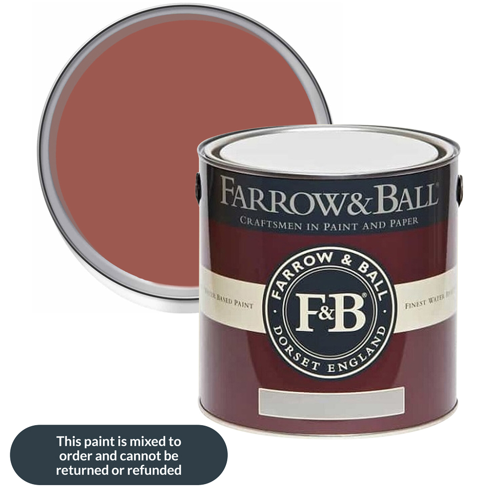 Farrow & Ball Estate Eggshell Picture Gallery Red Satin Paint 2.5L Image 1