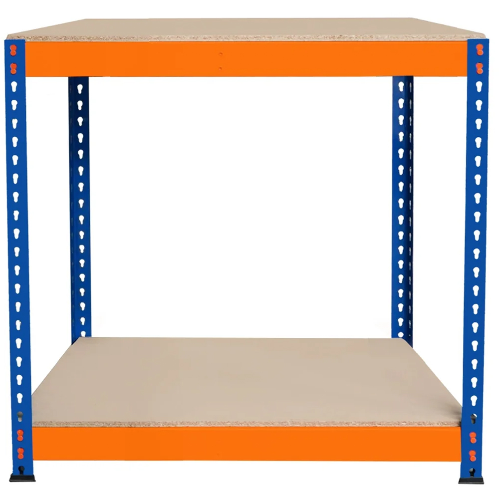 MonsterShop S-Rax 2 Shelf Blue and Orange Workbench 90 x 45cm Image 3