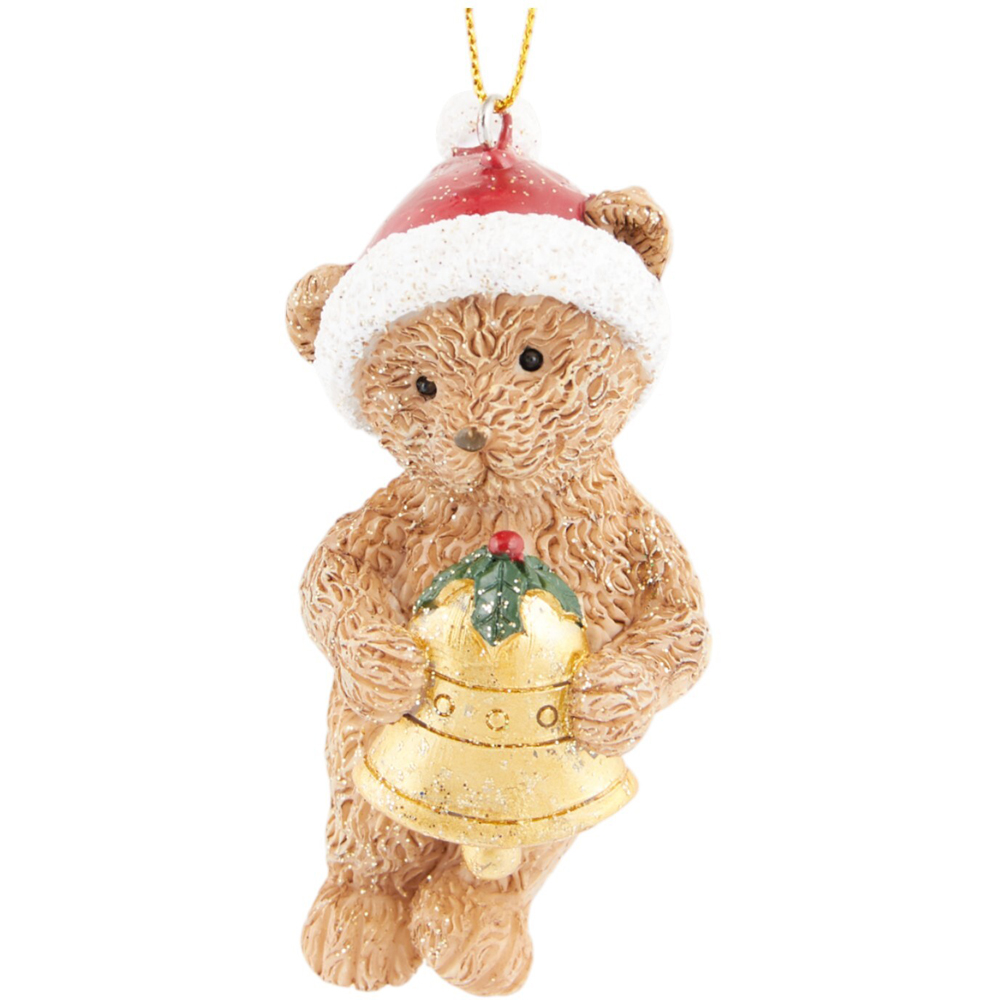 Traditional Festive Bear Hanging Decoration Image 4