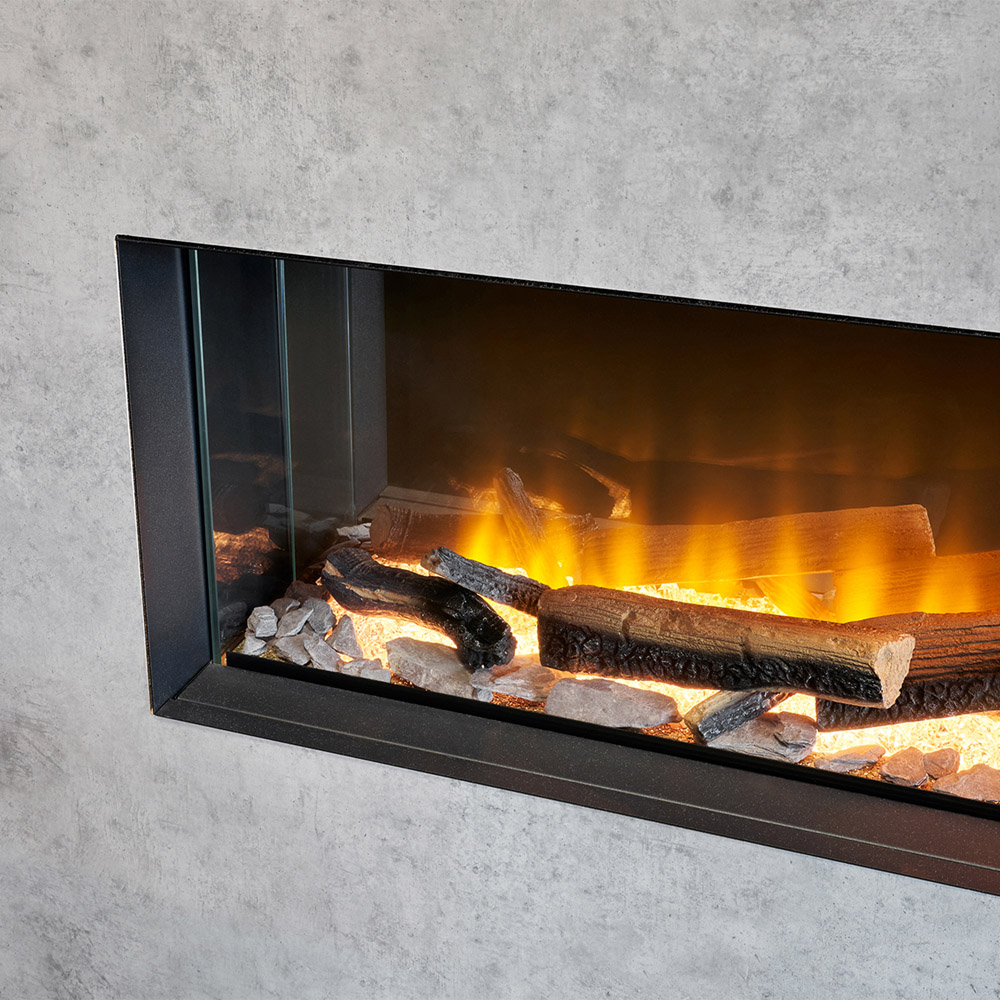 Acantha Bloc Pre-Built Concrete Effect Fully Inset Media Wall Suite Image 5