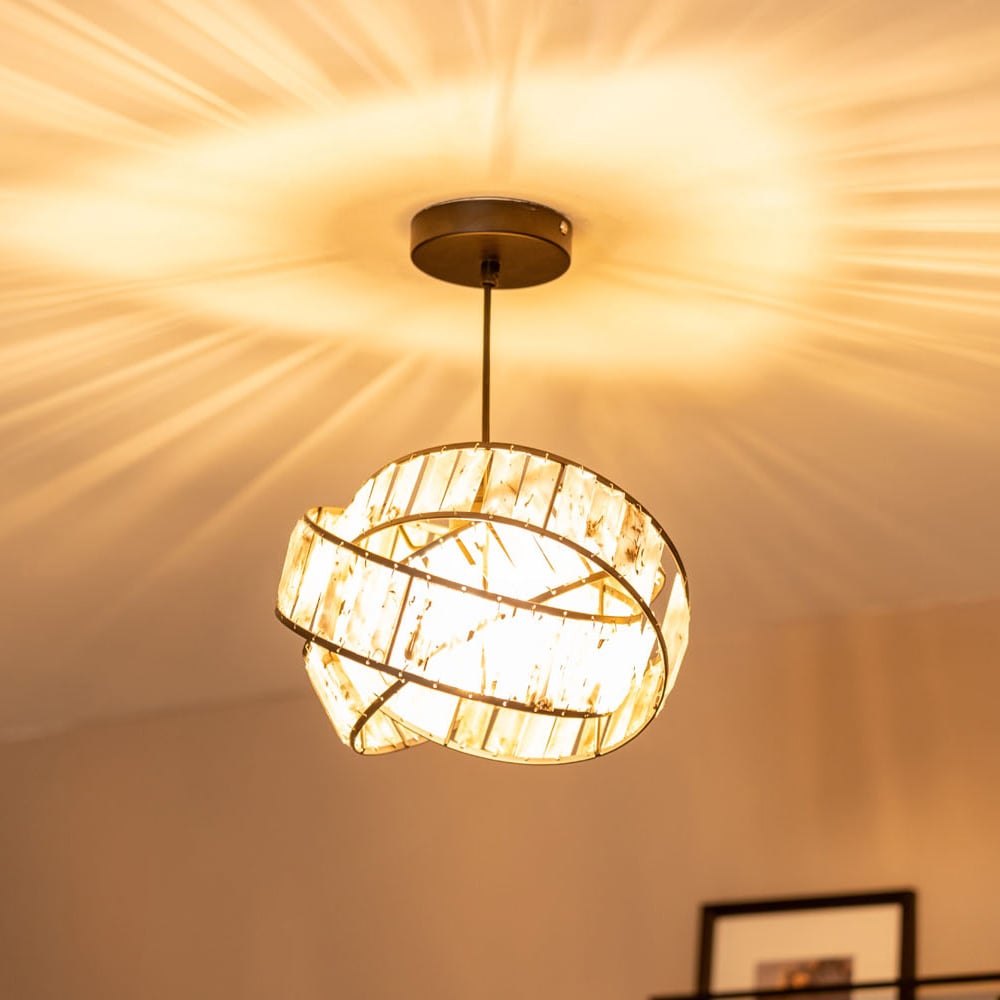 ValueLights Hudson Intertwined Tortoise-Shell Jewel Light Lamp Shade Image 3