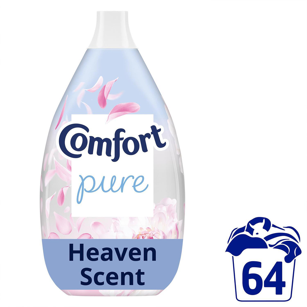 Comfort Pure Heaven Fabric Conditioner 64 Washes 960ml 6 Pack Image 3