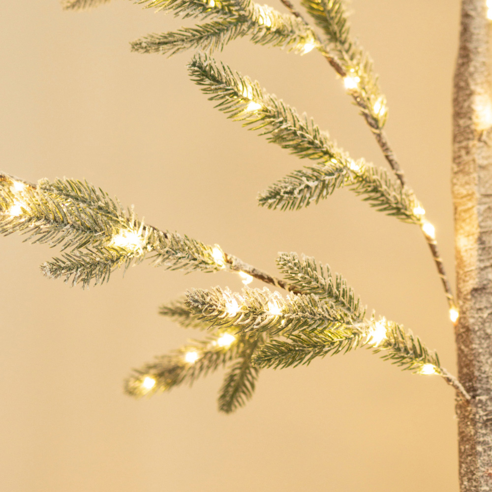 Marco Paul 48 Warm White LED Pre-Lit Alpine Artificial Christmas Tree with Basket 3.9ft Image 5