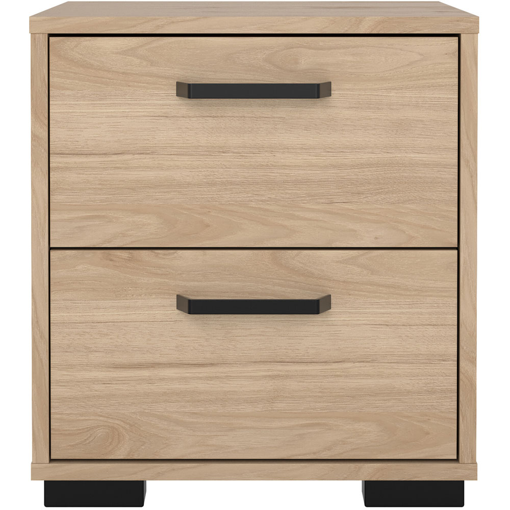 Florence Sofia 2 Drawer Jackson Hickory Nightstand Image 2