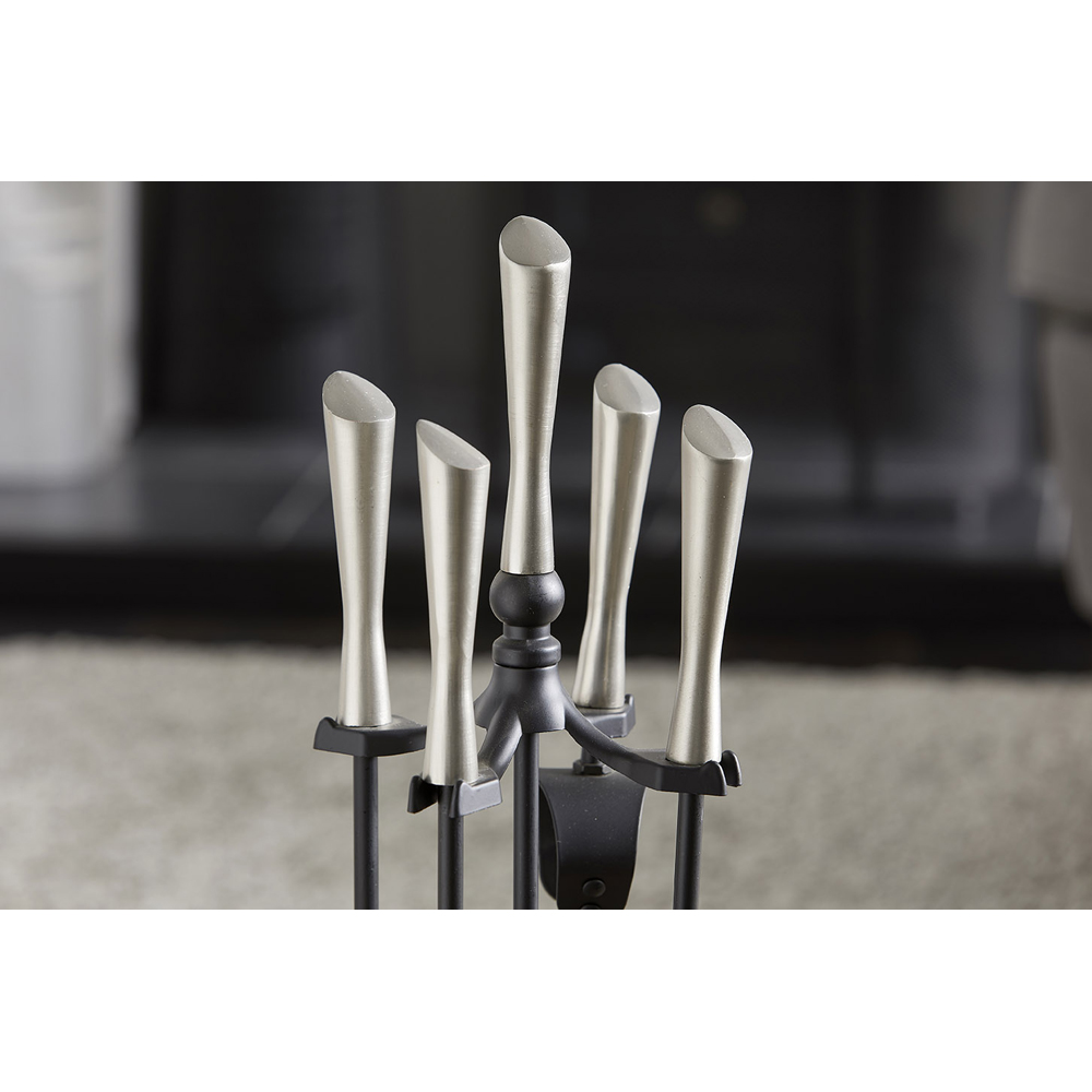 Inglenook Fireside 5 Piece Modern Fireplace Tool Set Image 3