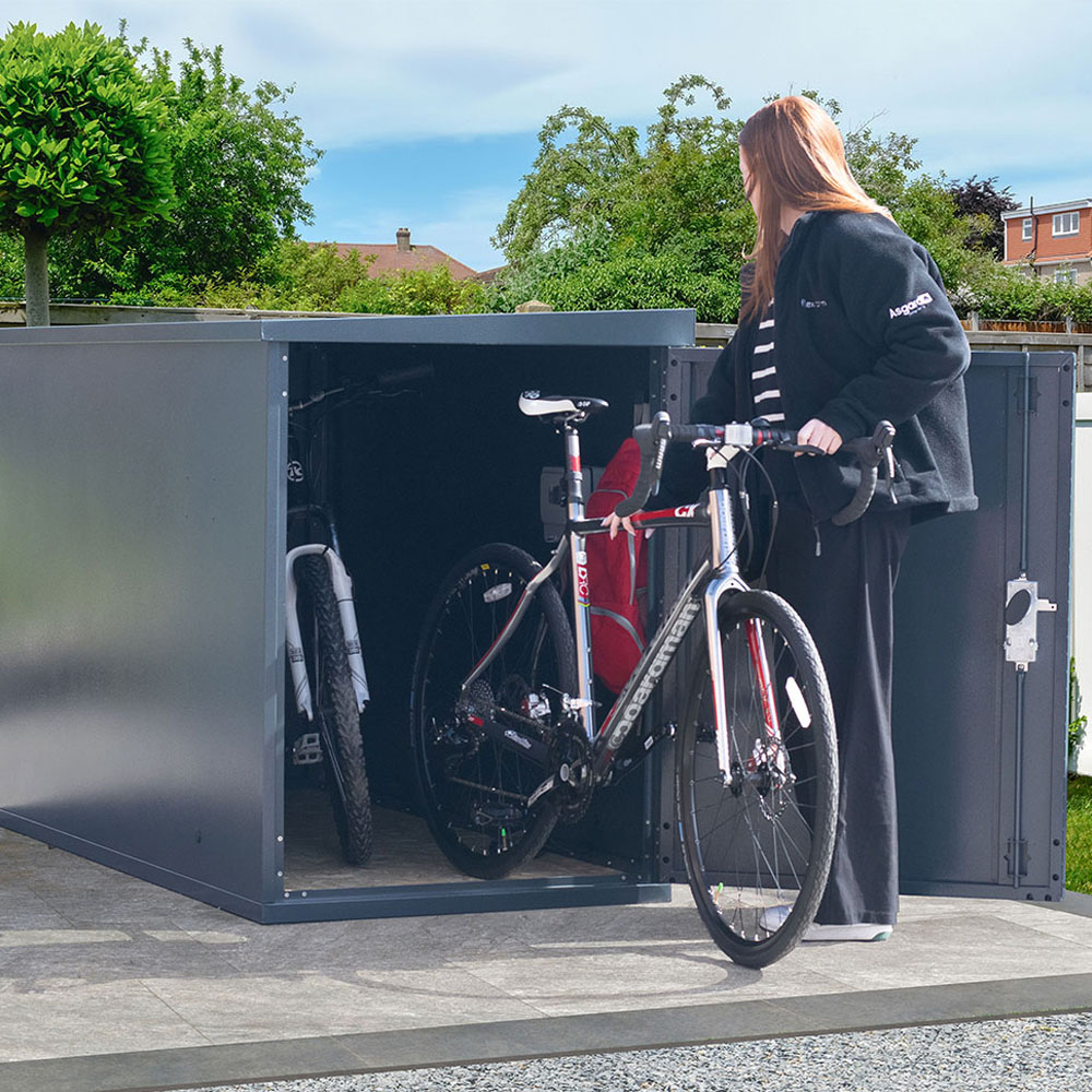 Asgard 3 x 6.7ft Green Cycle Locker Image 7