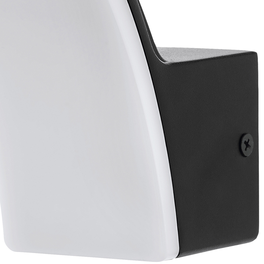 EGLO Fiumicino Aluminium and Plastic Black LED Outdoor Wall Light Image 3