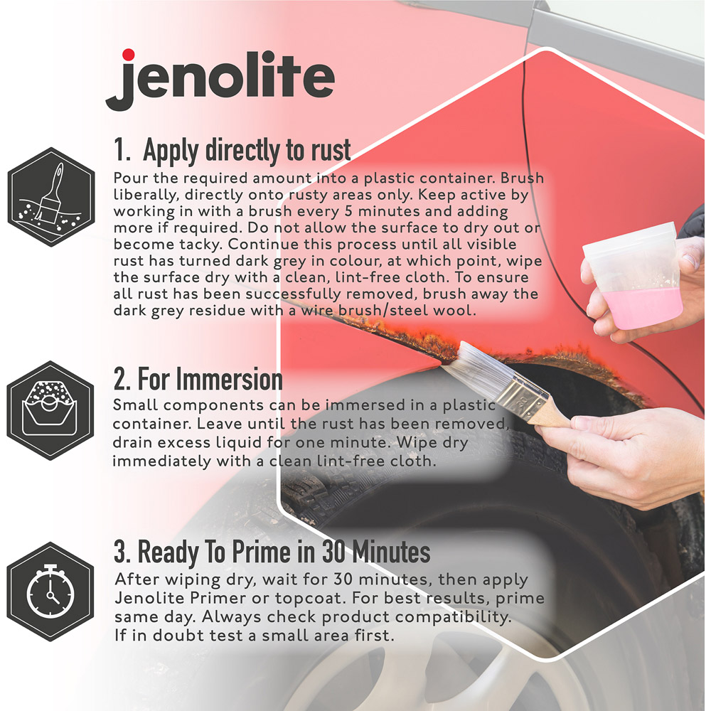 Jenolite Rust Remover Trigger Spray 1L Image 3
