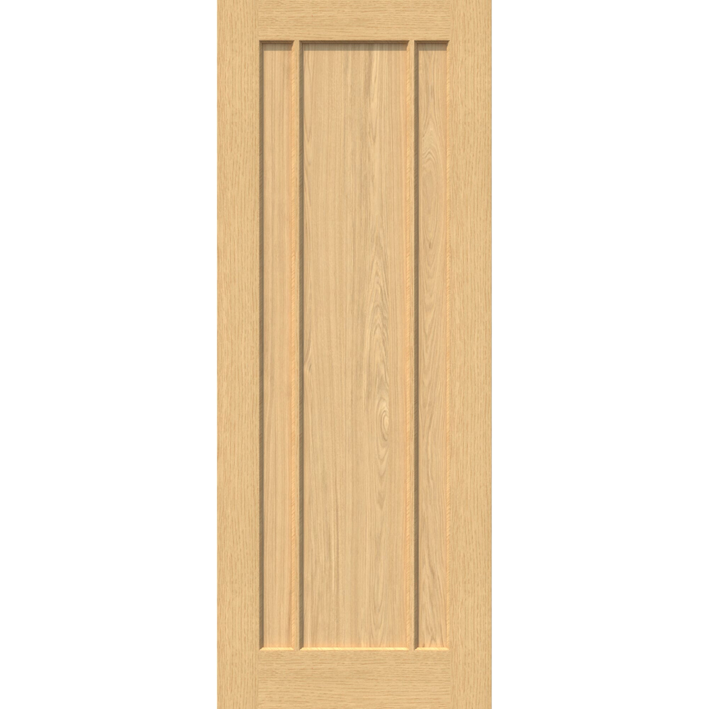 Green & Taylor Worcester Oak 3 Panel Internal Door 1981 x 838mm Image