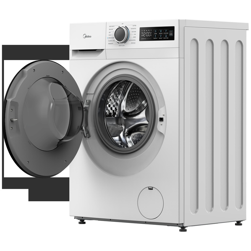 Midea MF110W80BA10/W 8kg White Freestanding Washing Machine Image 3