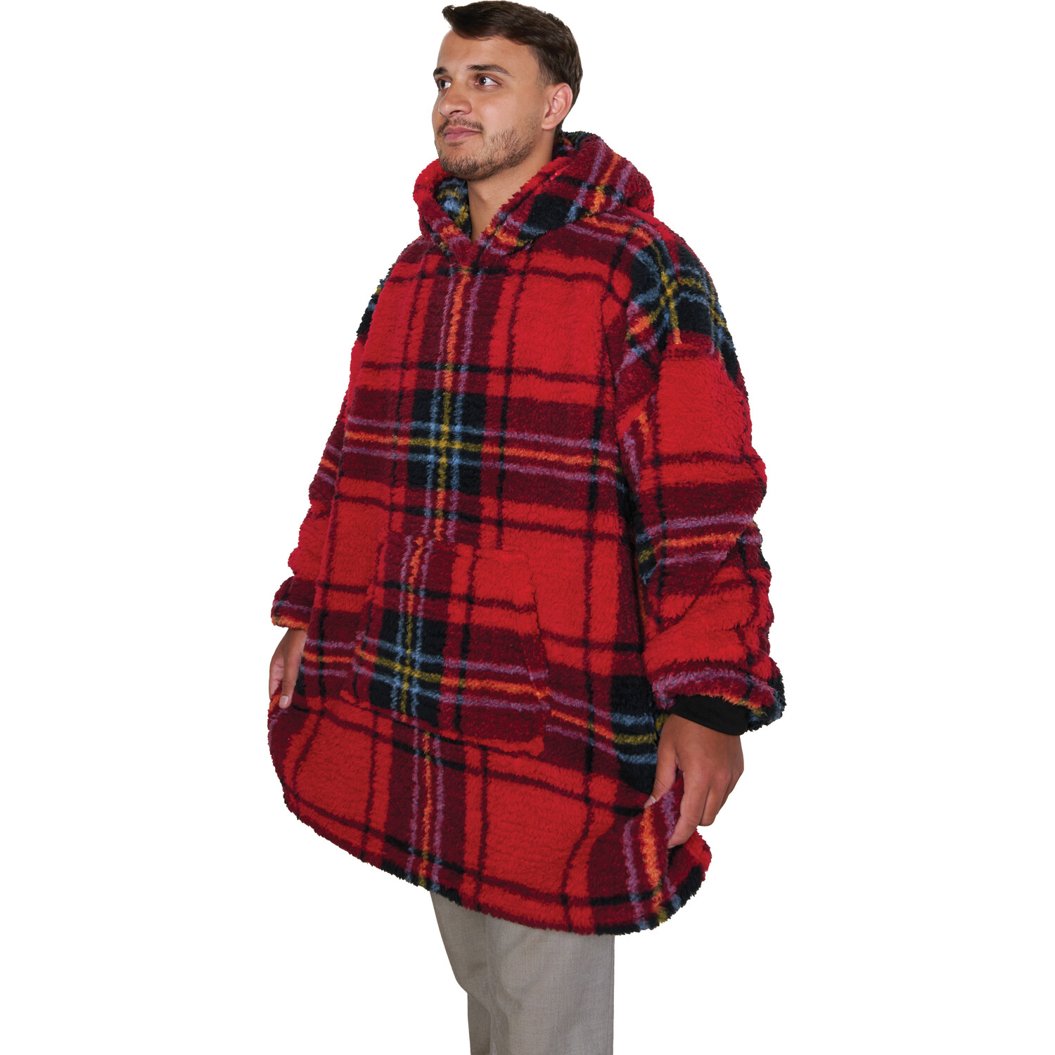Printed Sherpa Hoodie Image 19
