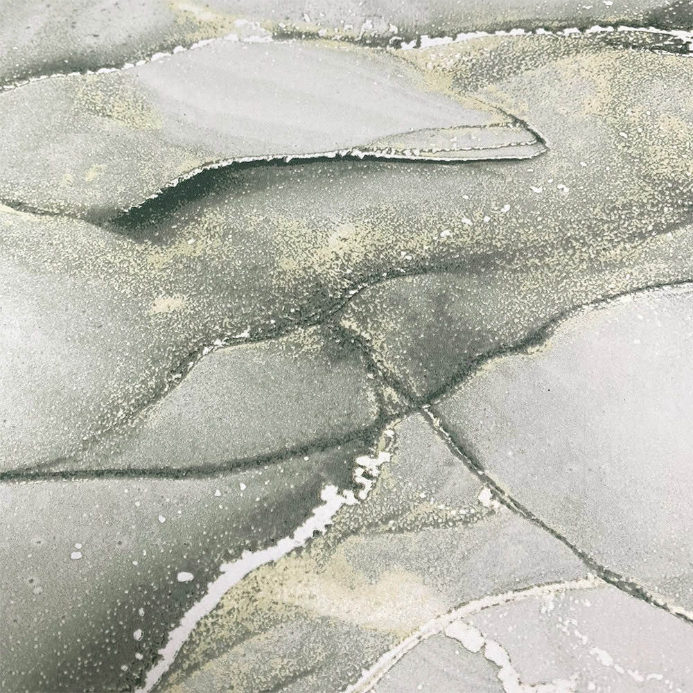 Muriva Elysian Marble Green and Gold Wallpaper Image 4