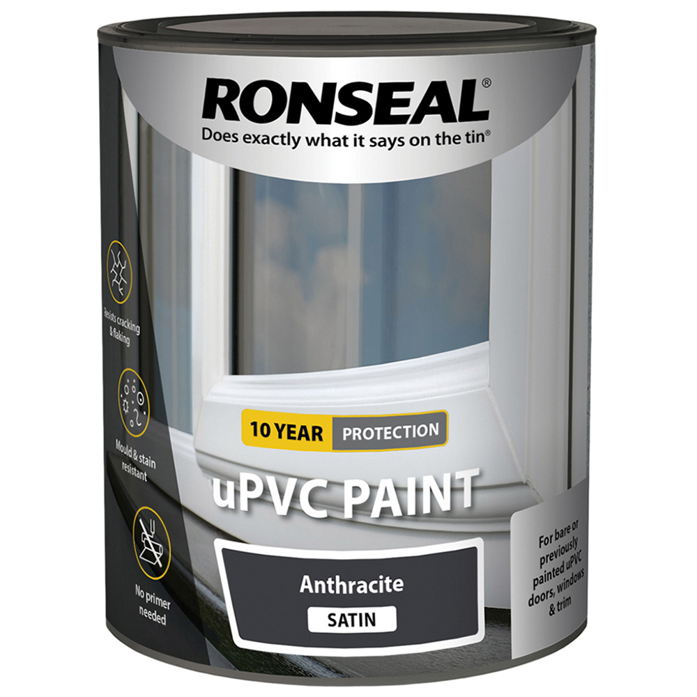 Ronseal uPVC Anthracite Satin Paint 750ml Image 2