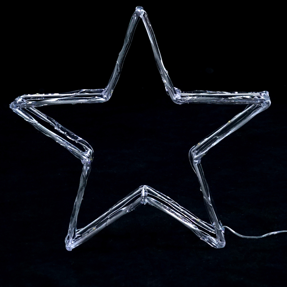 The Seasonal Gift Co. Warm White LED Star Christmas Decoration 30cm Image 3