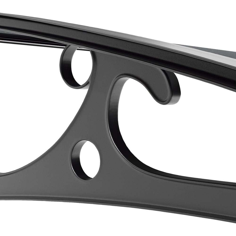 Living and Home Dark Grey Curved Door and Window Canopy 1.0 x 1.0m Image 3