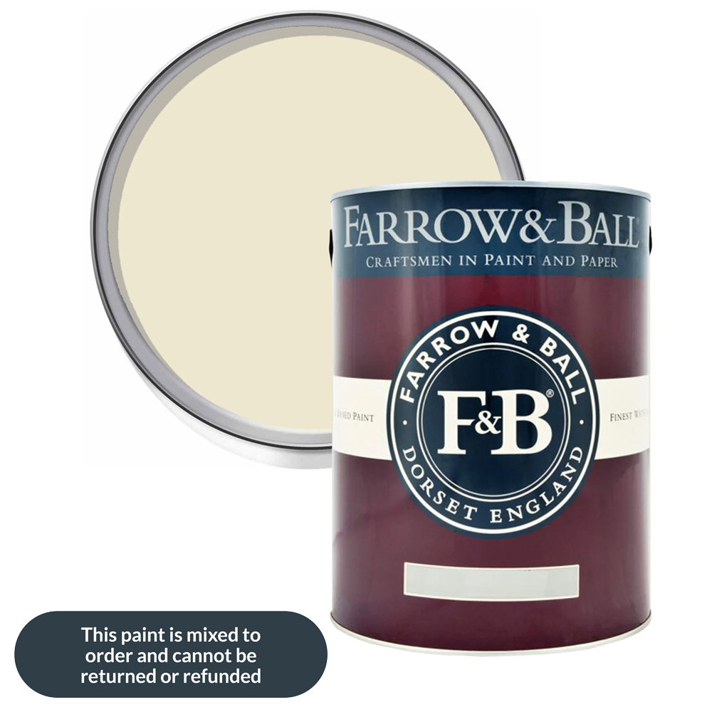 Farrow & Ball Estate Walls and Ceilings New White Matt Emulsion Paint 5L Image 1