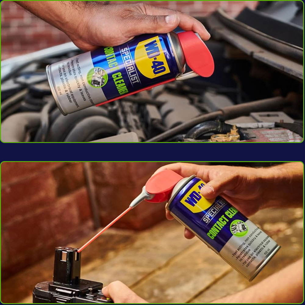 WD-40 Multi-Use Lubricant 450ml with Specialist Contact Cleaner 400ml Image 2