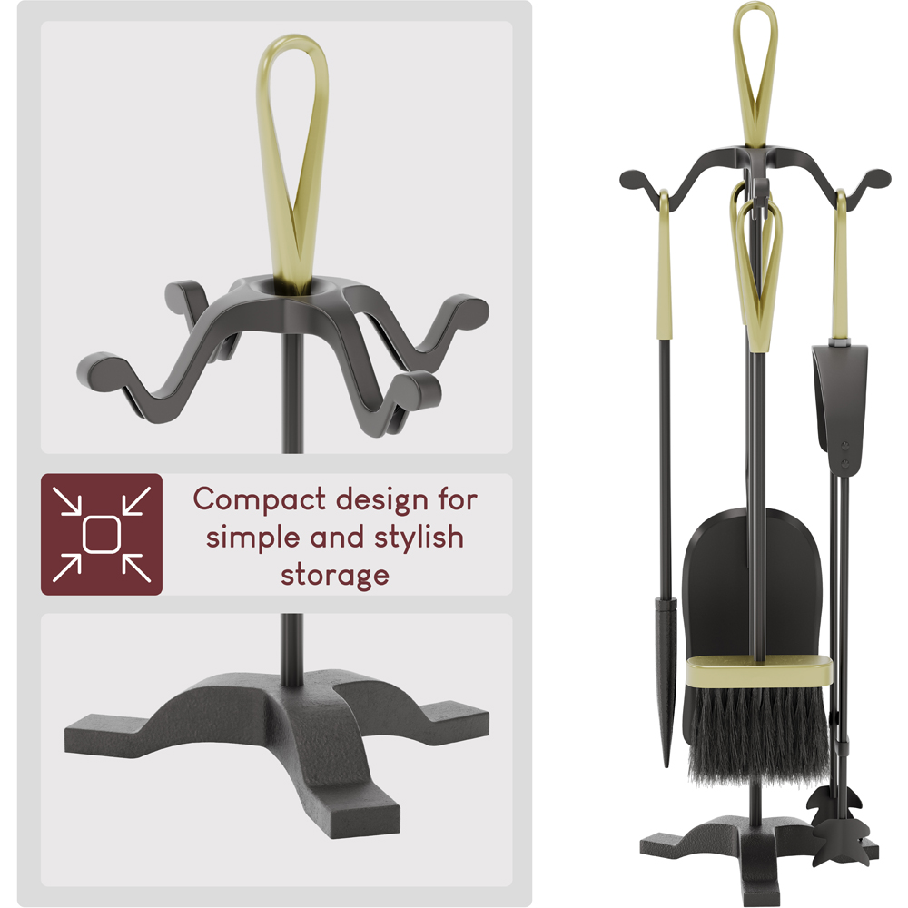 Fire Vida 5 Piece Buxton Fireside Companion Set Image 4