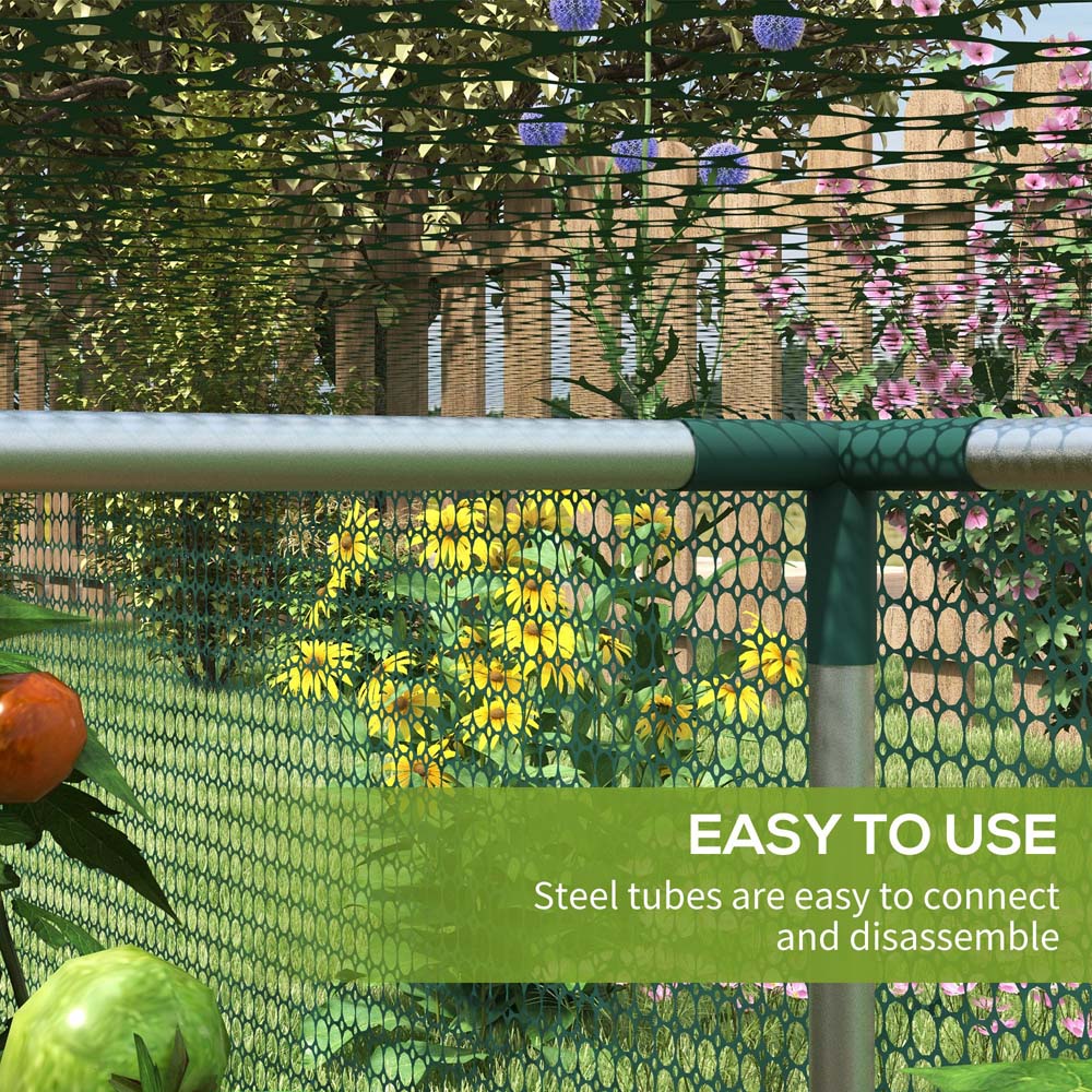 Outsunny Green Plant Protection Tent with Door 4 x 8ft Image 5