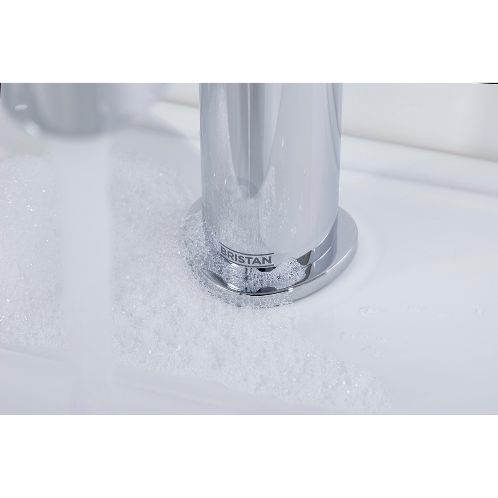 Bristan Liso Chrome Basin Mixer with Clicker Waste Image 5