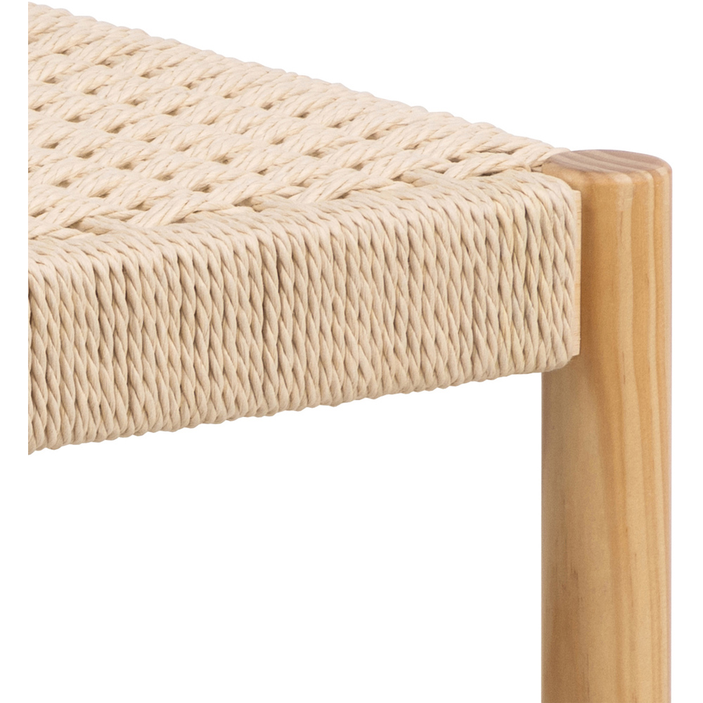 Florence Alvin Off White Weaved Bench Image 6