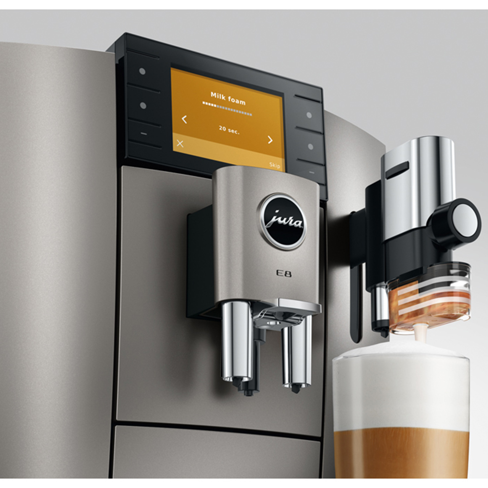 Jura E8 15721 Midnight Silver Bean-to-Cup Coffee Machine Image 5