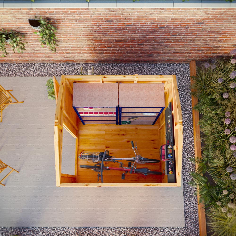 Mercia Woodsman 6 x 6ft Shiplap Glass Apex Shed Image 4