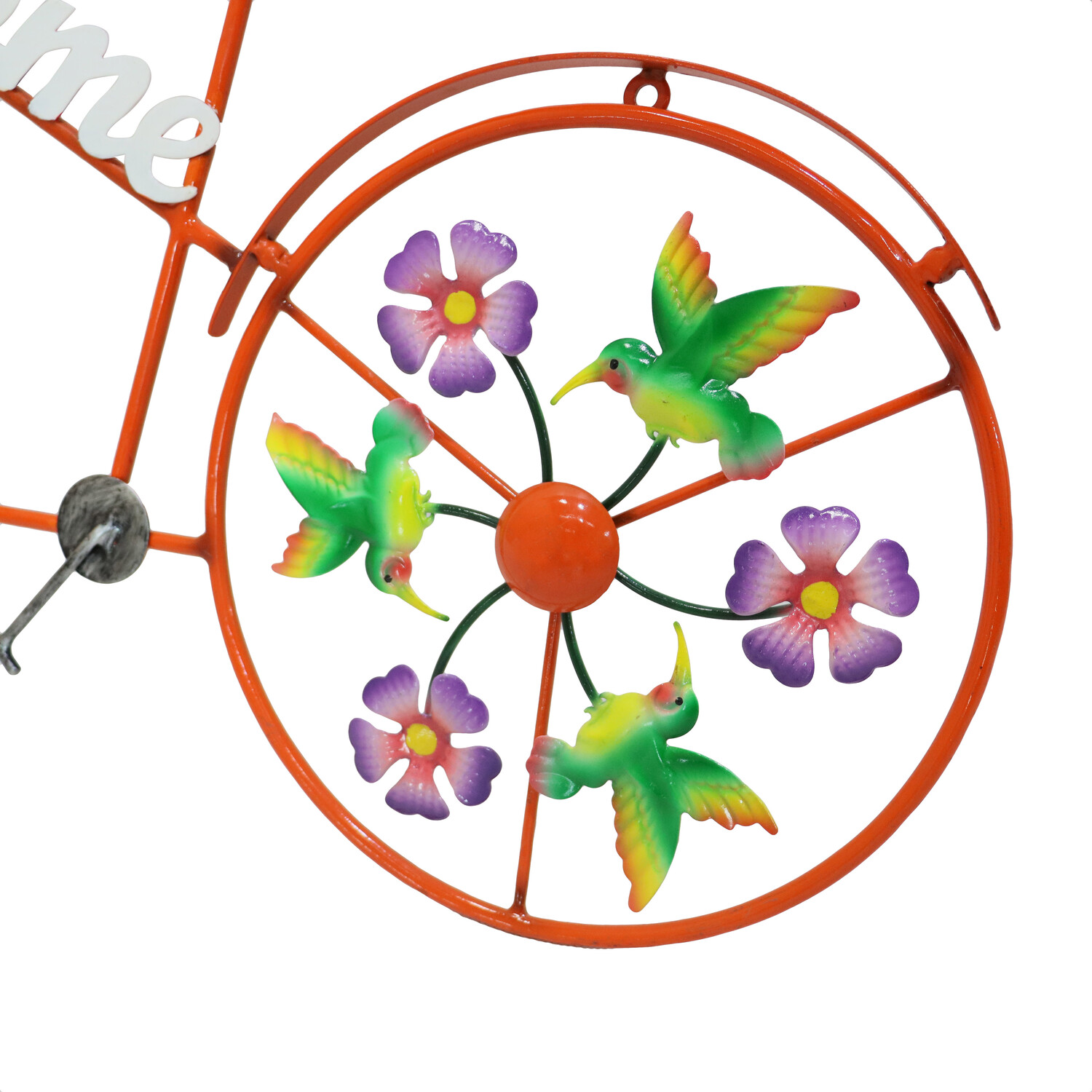 Indoor and Outdoor Welcome Floral Bike - Multicolour Image 5