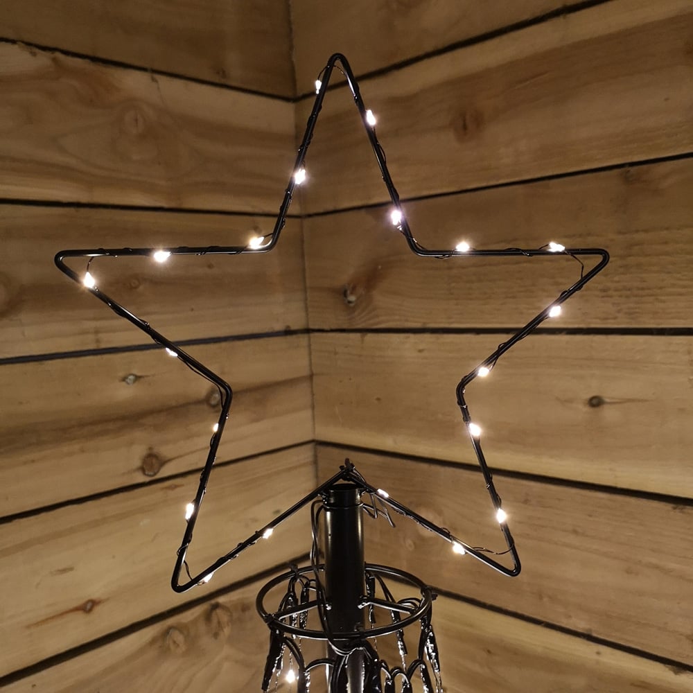 Samuel Alexander Warm White LED Snowtime Christmas Maypole Tree 6ft Image 3