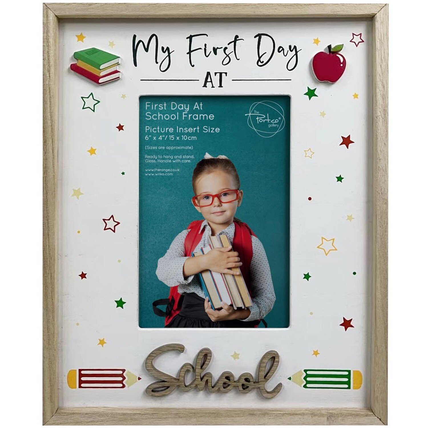 My First Day At School Frame - White Image 1