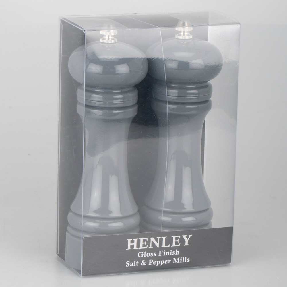 Single Henley Glossed Salt and Pepper Mill Set in Assorted styles Image 3