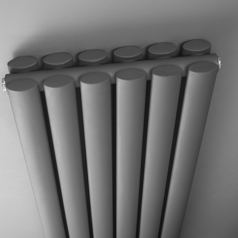 nuie Revive Anthracite Double Panel Designer Radiator 1500 x 354mm Image 2