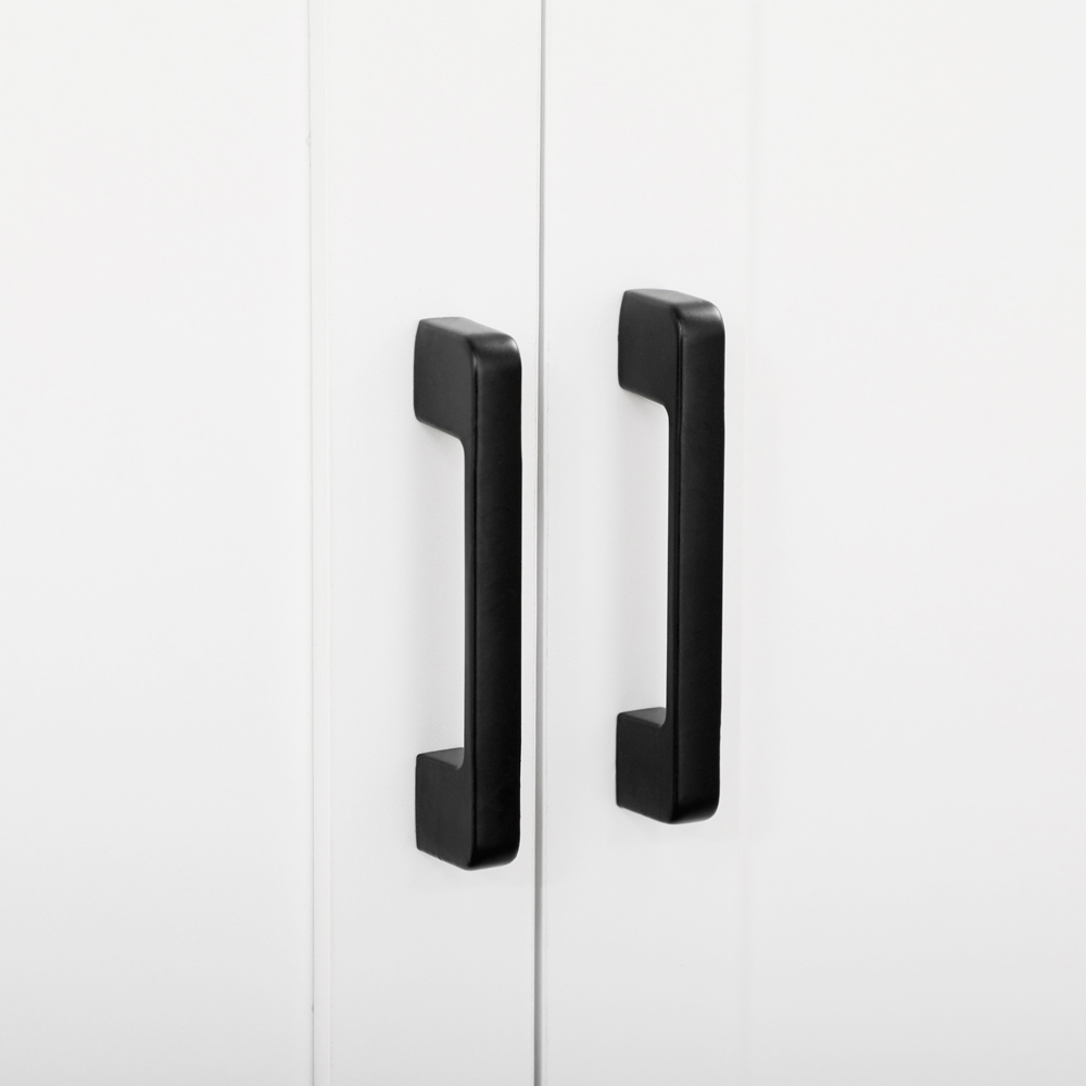 Portland 4 Door White Kitchen Storage Cabinet Image 3