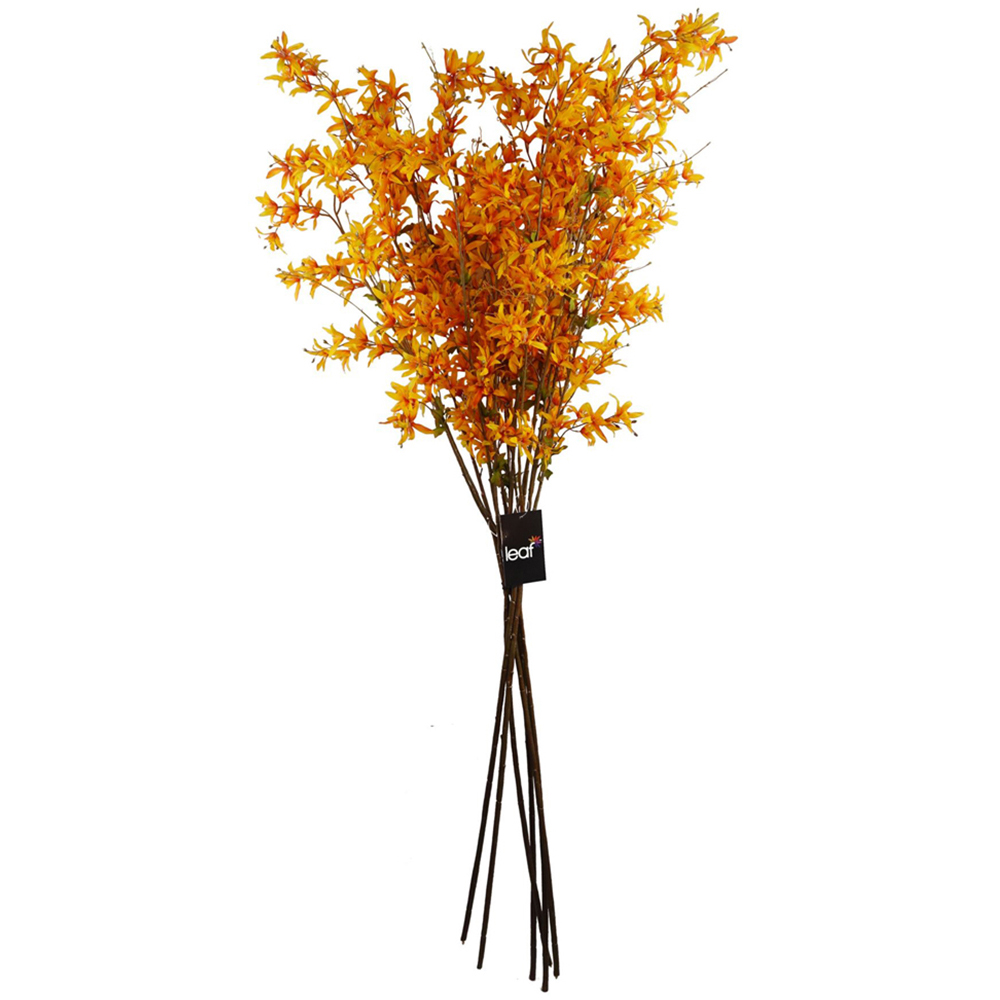 Leaf Yellow Blossom Floral Artificial Spray 130cm 6 Pack Image 1