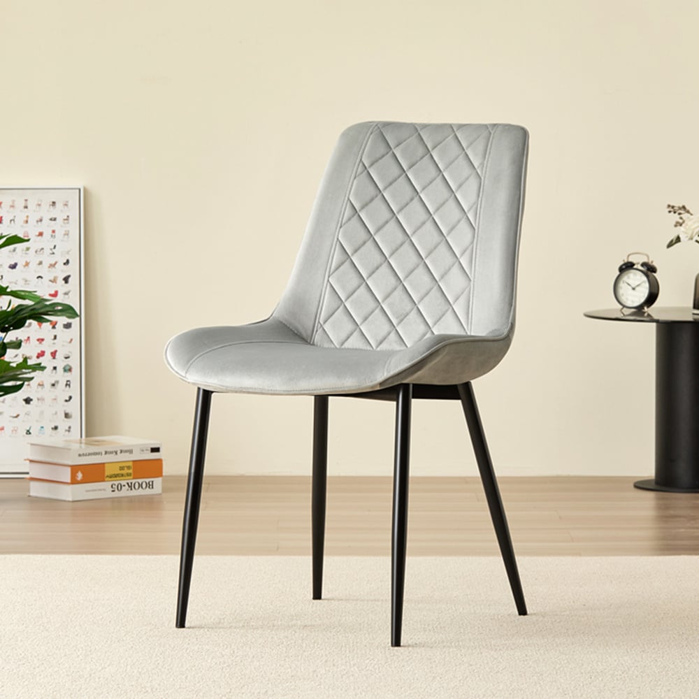 Indoor Living Seattle Amelia 4 Seater Round Dining Set Grey Image 5