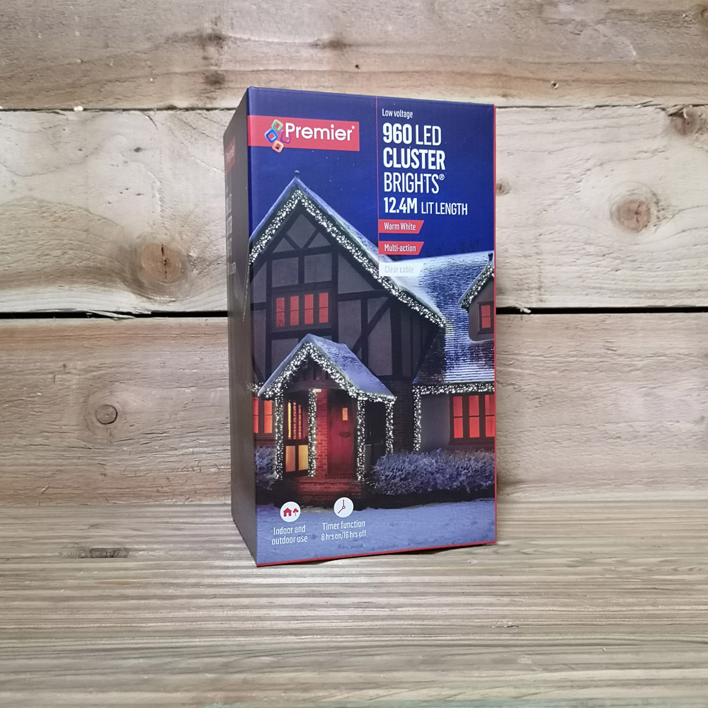 Premier 960 Warm White LED Clear Cable Cluster 12.4m Image 9