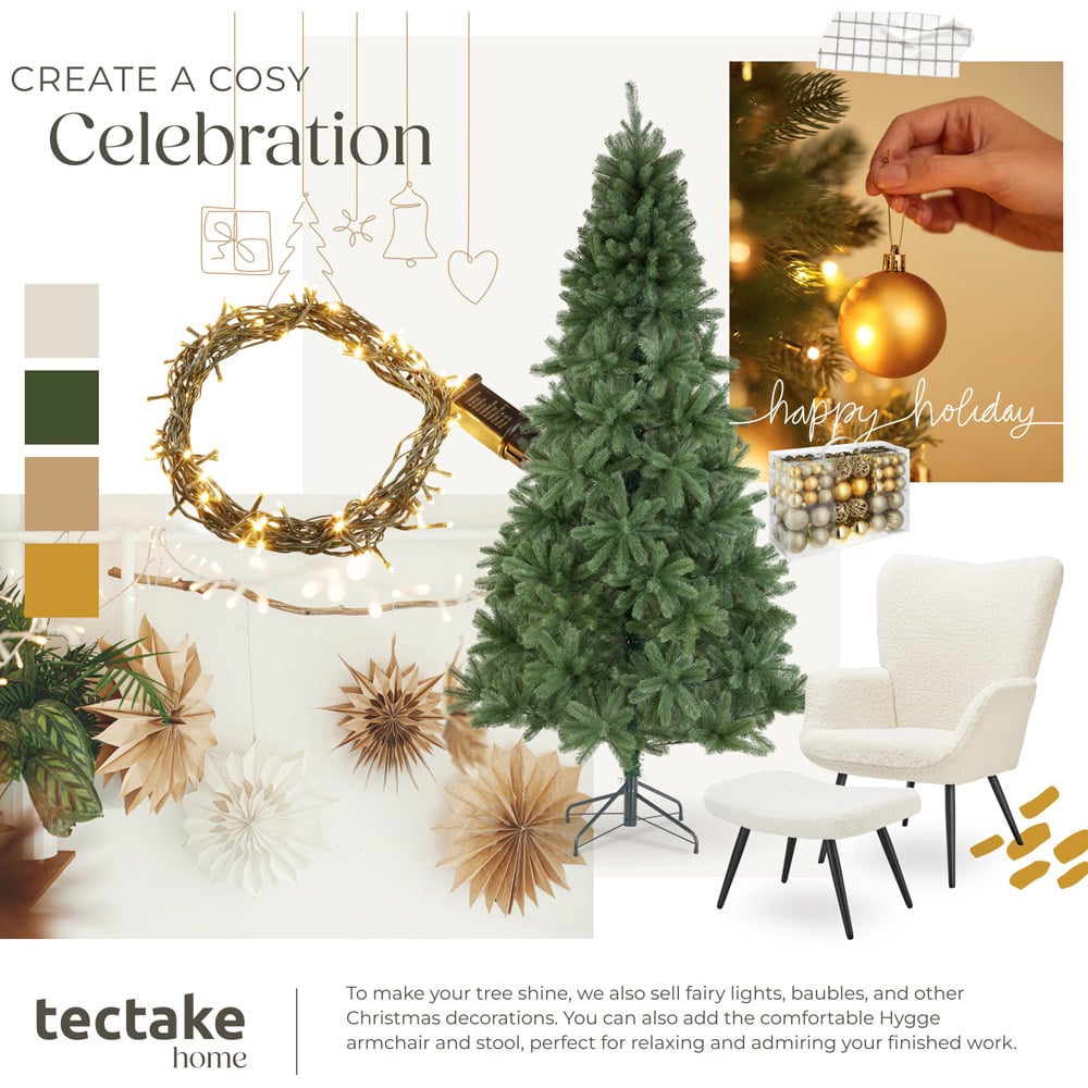 tectake Prancer Green Artificial Christmas Tree 7.5ft Image 8