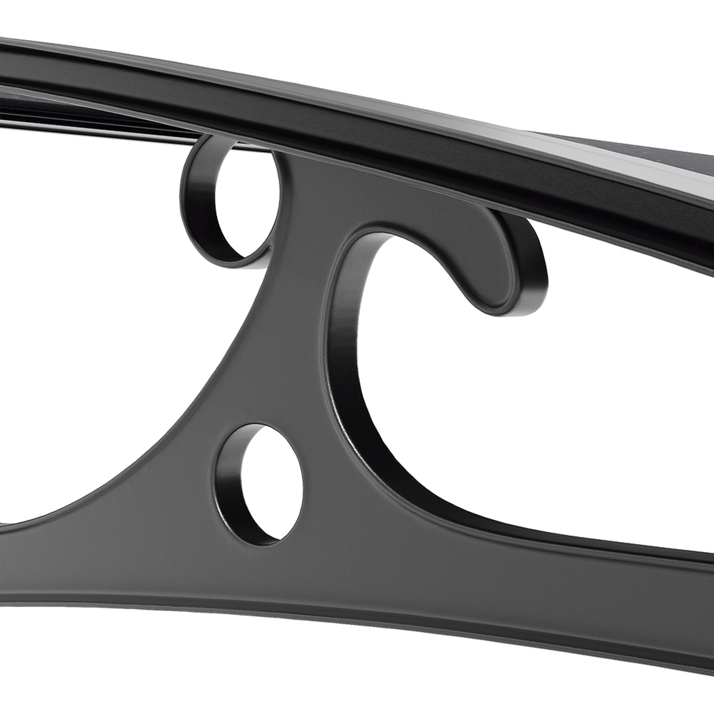Living and Home Dark Grey Curved Door and Window Canopy 1.6 x 0.8m Image 3